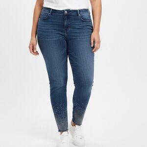 🌟🌟INC International Concepts Women's Dark Blue embellished Skinny Jeans